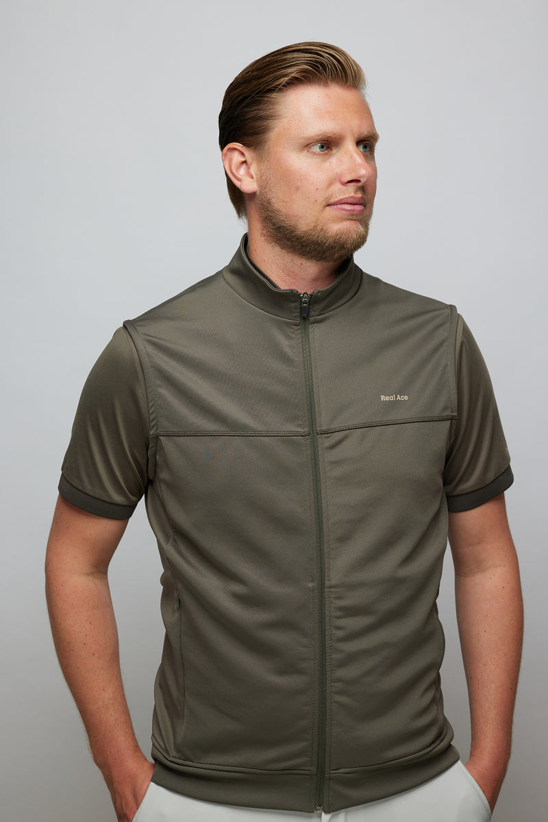 Golf Gilet - Olive green